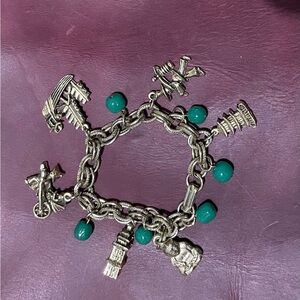 Vintage Asian Theme Charm Bracelet